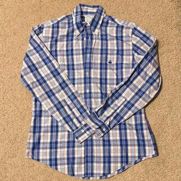 Brooks Brothers Other - Brooks Brothers Blue and White Plaid Shirt